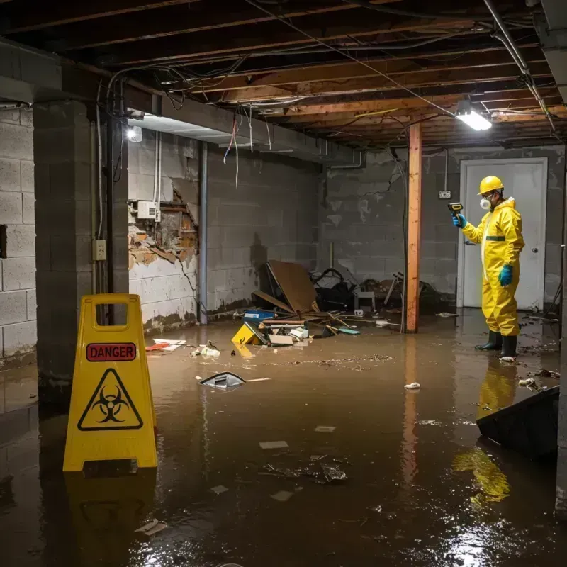 Flooded Basement Electrical Hazard in West Buechel, KY Property